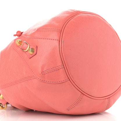 Balenciaga Agneau Giant 12 Gold Hardware Mini Pompon Rose Azalee 9 of 13