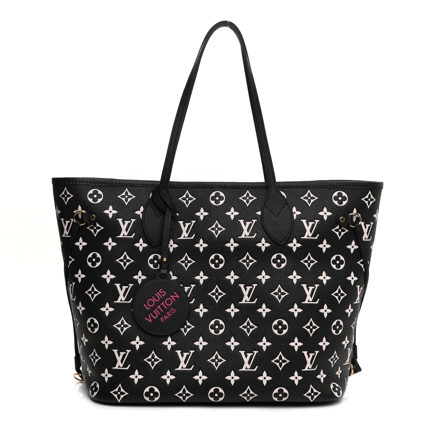 Louis Vuitton Empreinte Spring In The City Neverfull MM Black White Pink 5 of 15