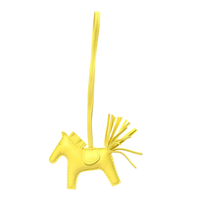 Hermes Milo Lambskin Grigri Rodeo Horse Bag Charm PM Lime 1 of 3