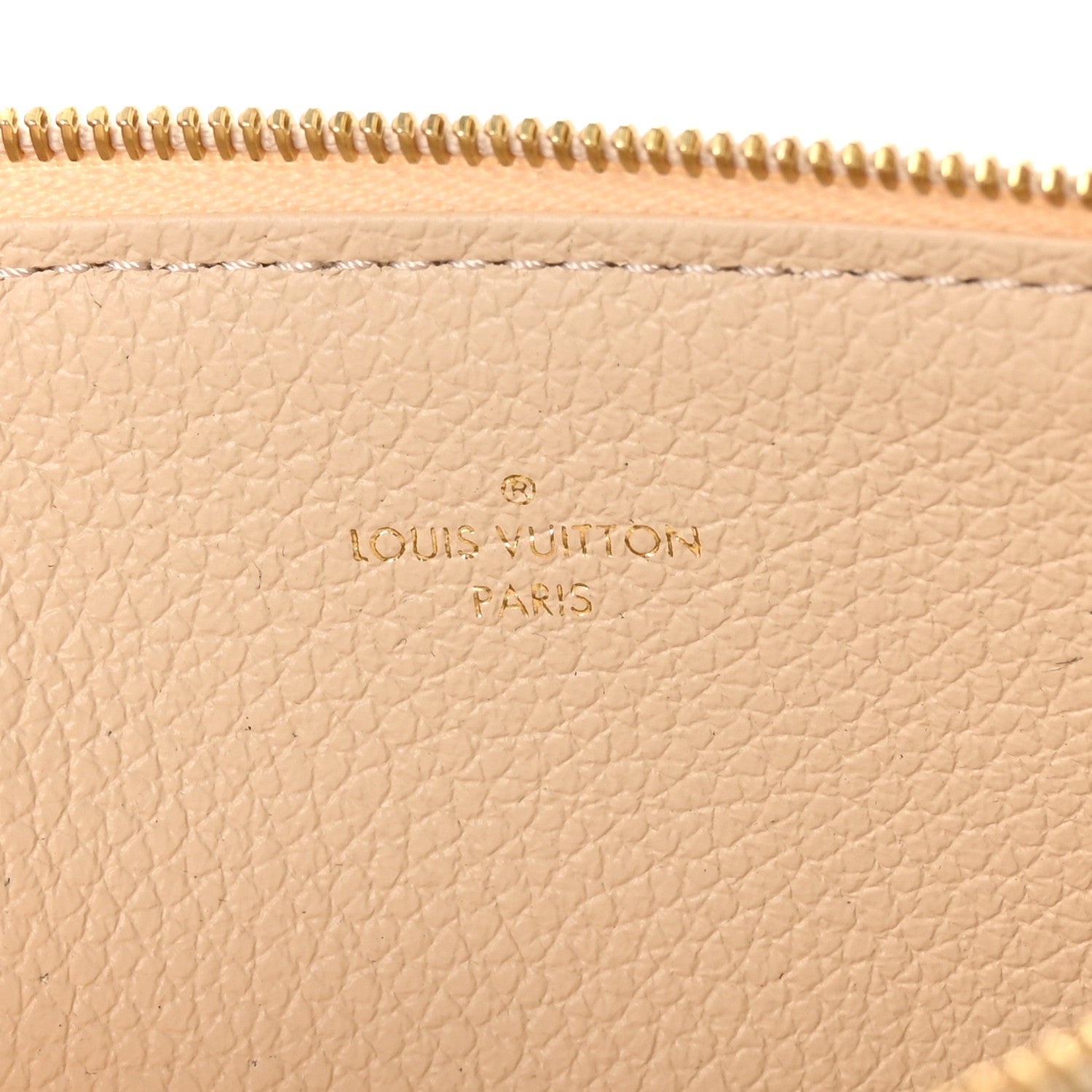 Louis Vuitton Empreinte Felicie Chain Wallet Zippered Insert Cream 6 of 6
