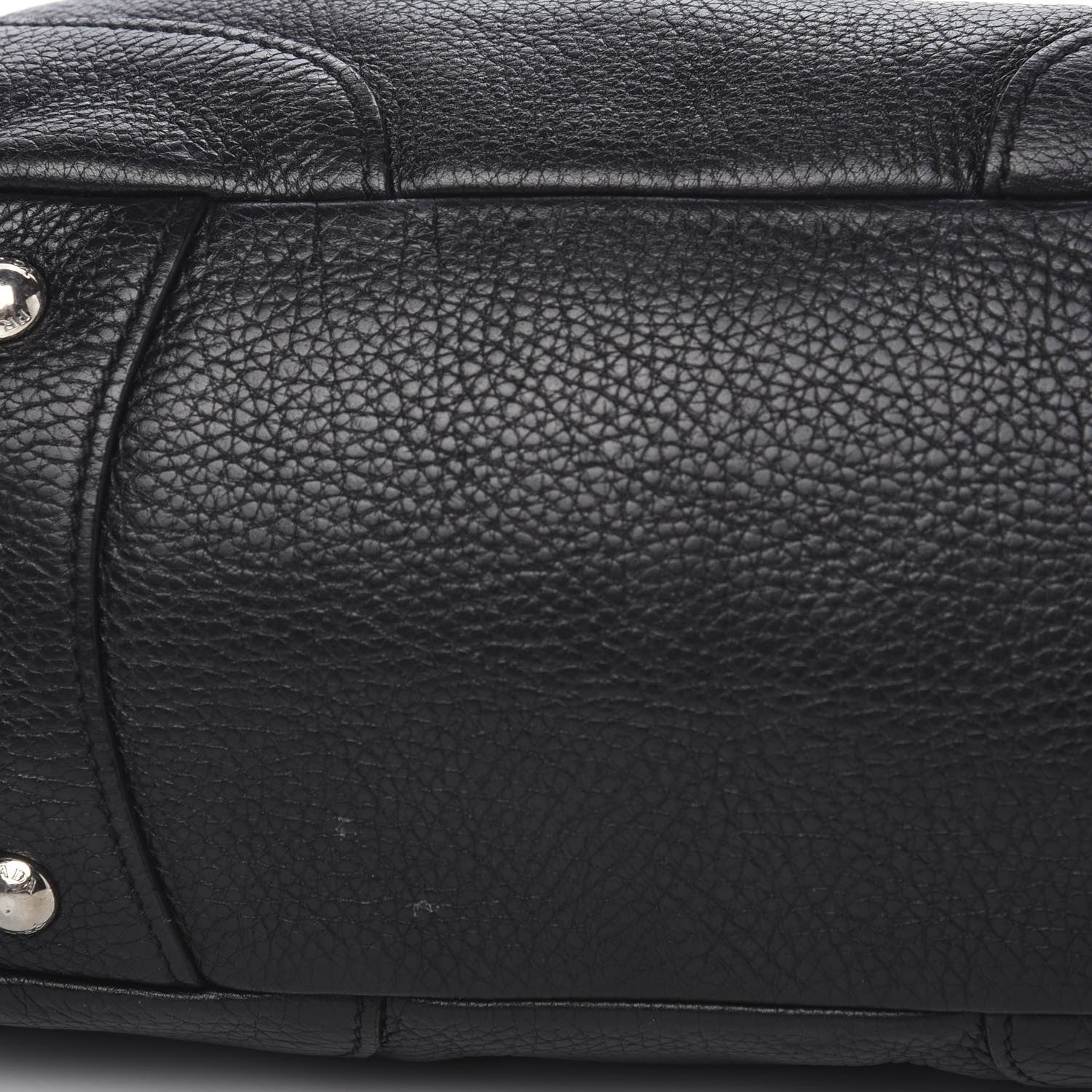 Prada Vitello Daino Side Pocket Hobo Black 8 of 10