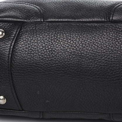 Prada Vitello Daino Side Pocket Hobo Black 8 of 10