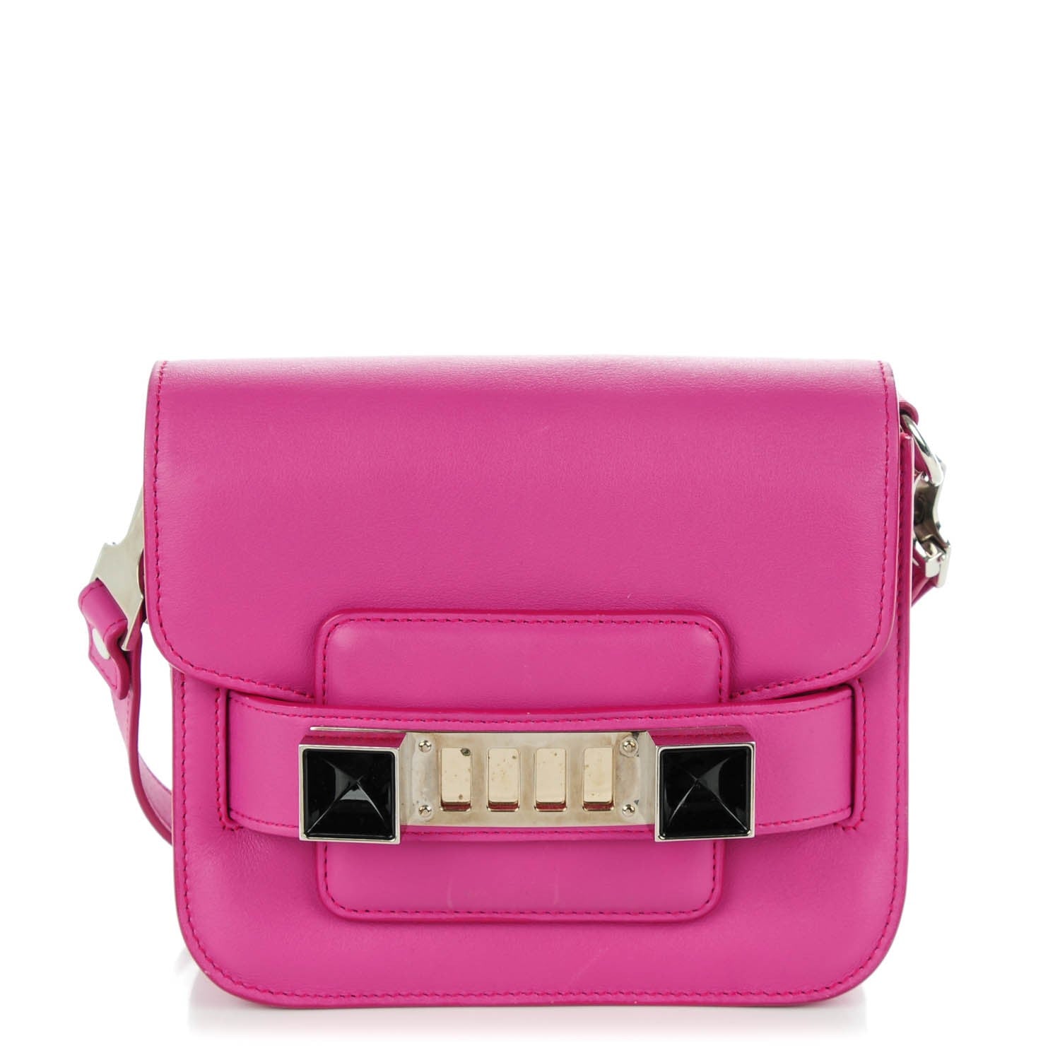 Proenza Schouler Smooth Calfskin Tiny PS11 Classic Shoulder Bag Fuxia 1 of 8