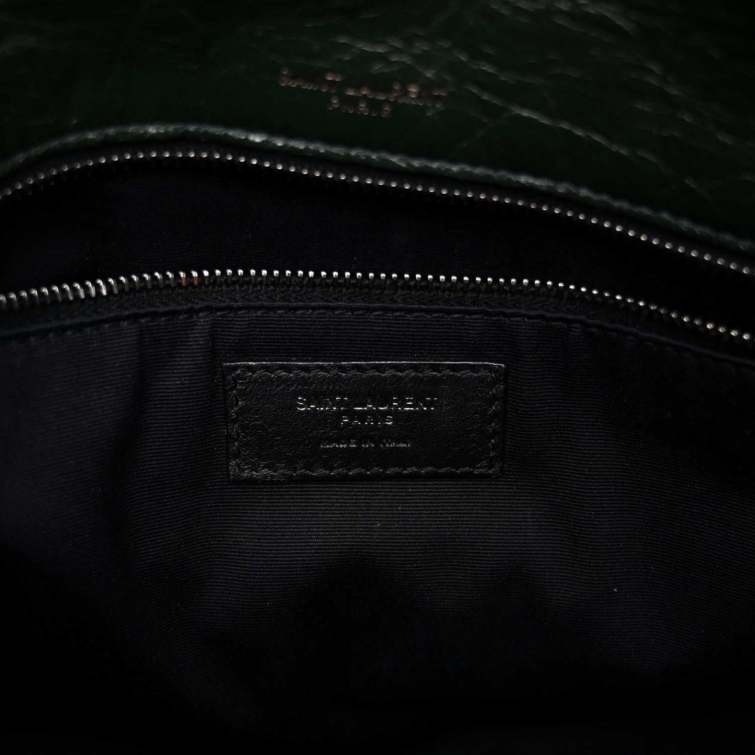 Saint Laurent Crinkled Calfskin Matelasse Monogram Medium Niki Chain Satchel Military Olive 6 of 11