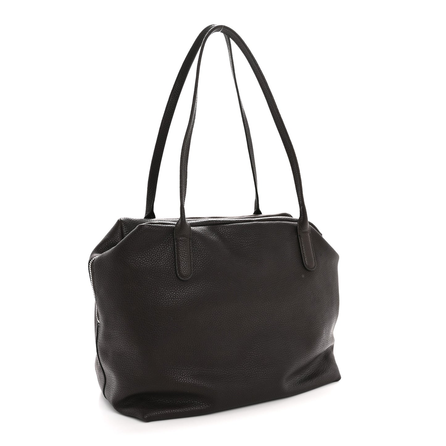 Grained Saddle Calfskin Henri Bag Brunette