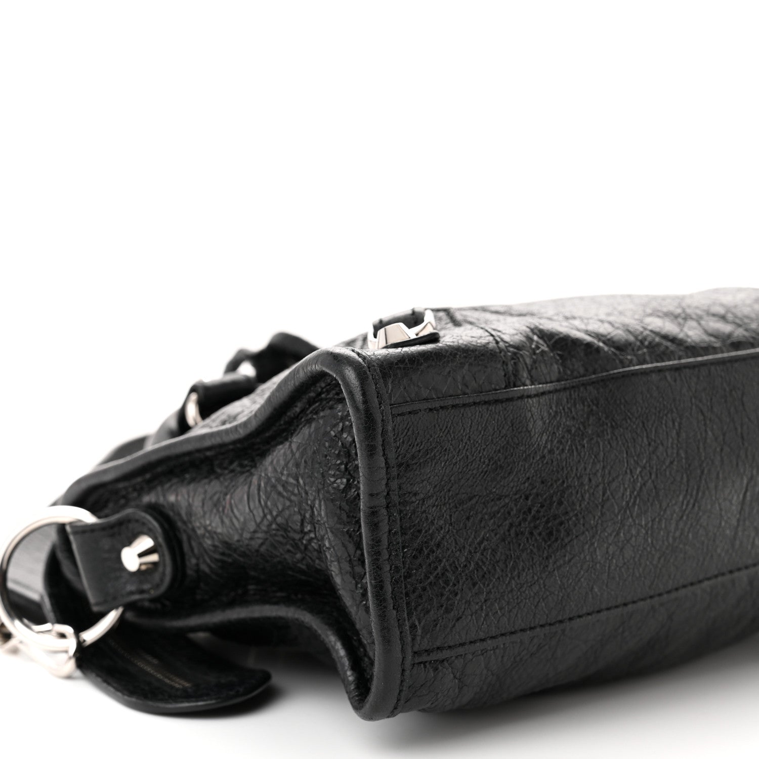 Balenciaga Agneau Classic Silver Hardware Mini City Black 9 of 10