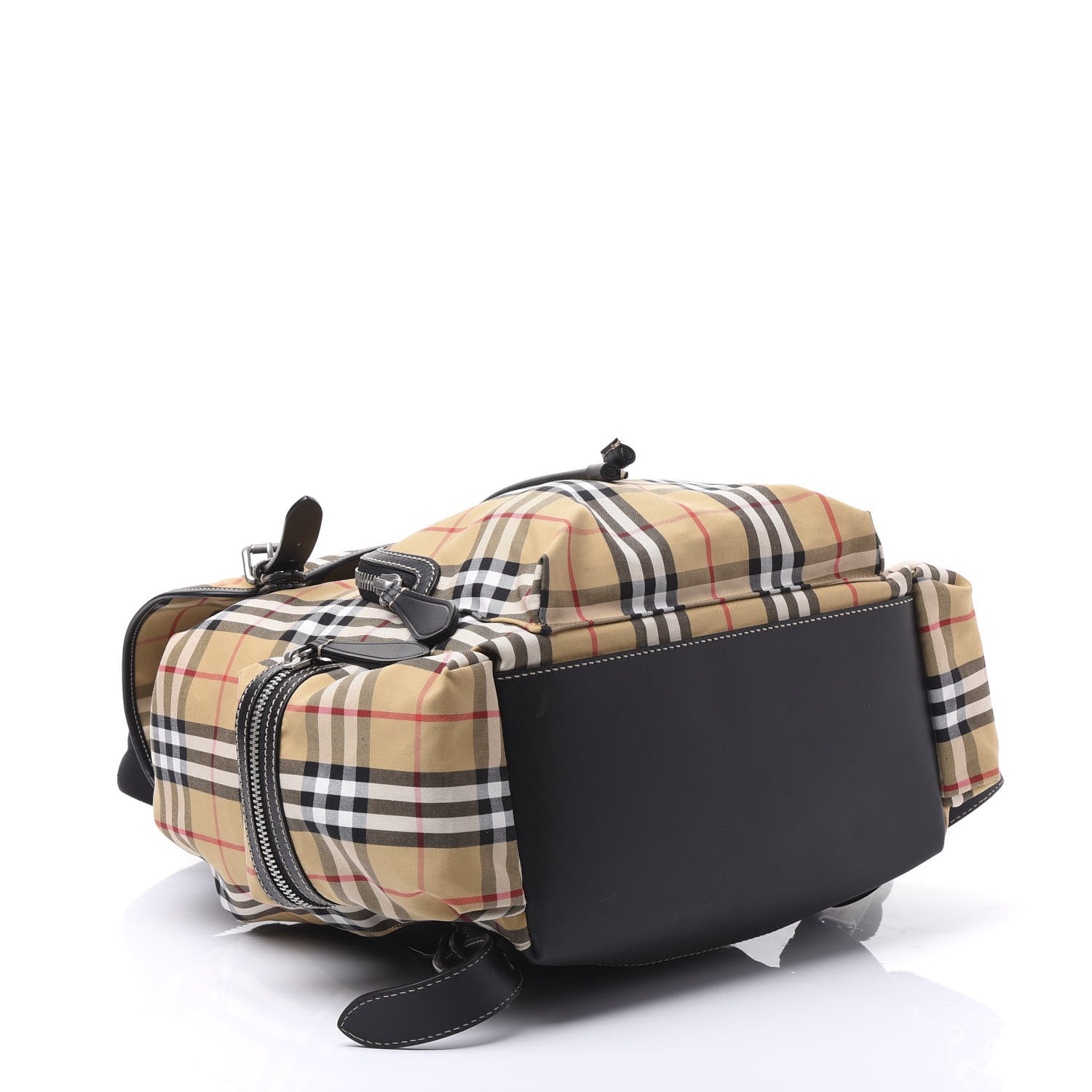 Burberry Canvas Vintage Check Large Rucksack Backpack Antique Yellow 3 of 9