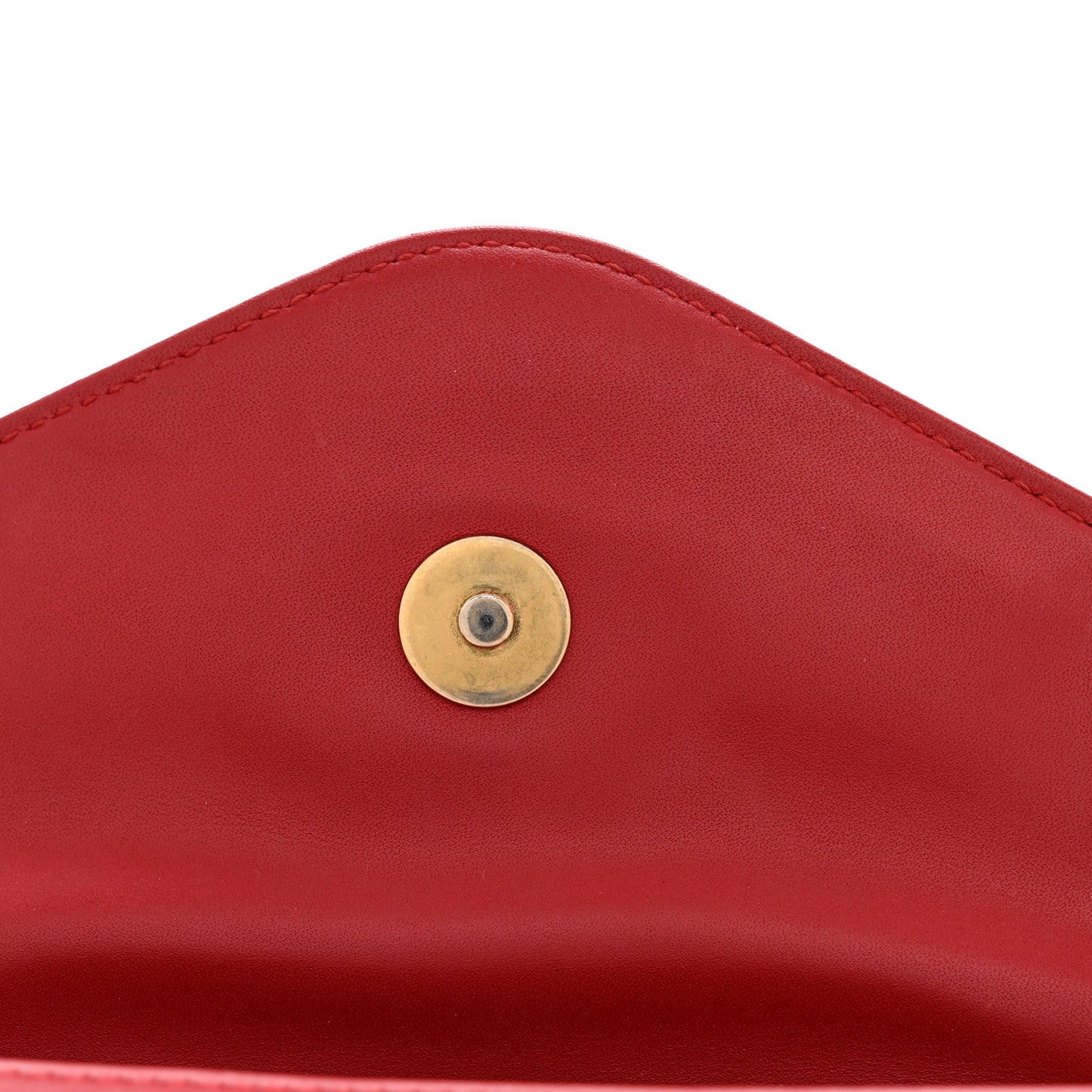 Nappa Pearl Studded Mini Queen Margaret Broadway Shoulder Bag Hibiscus Red