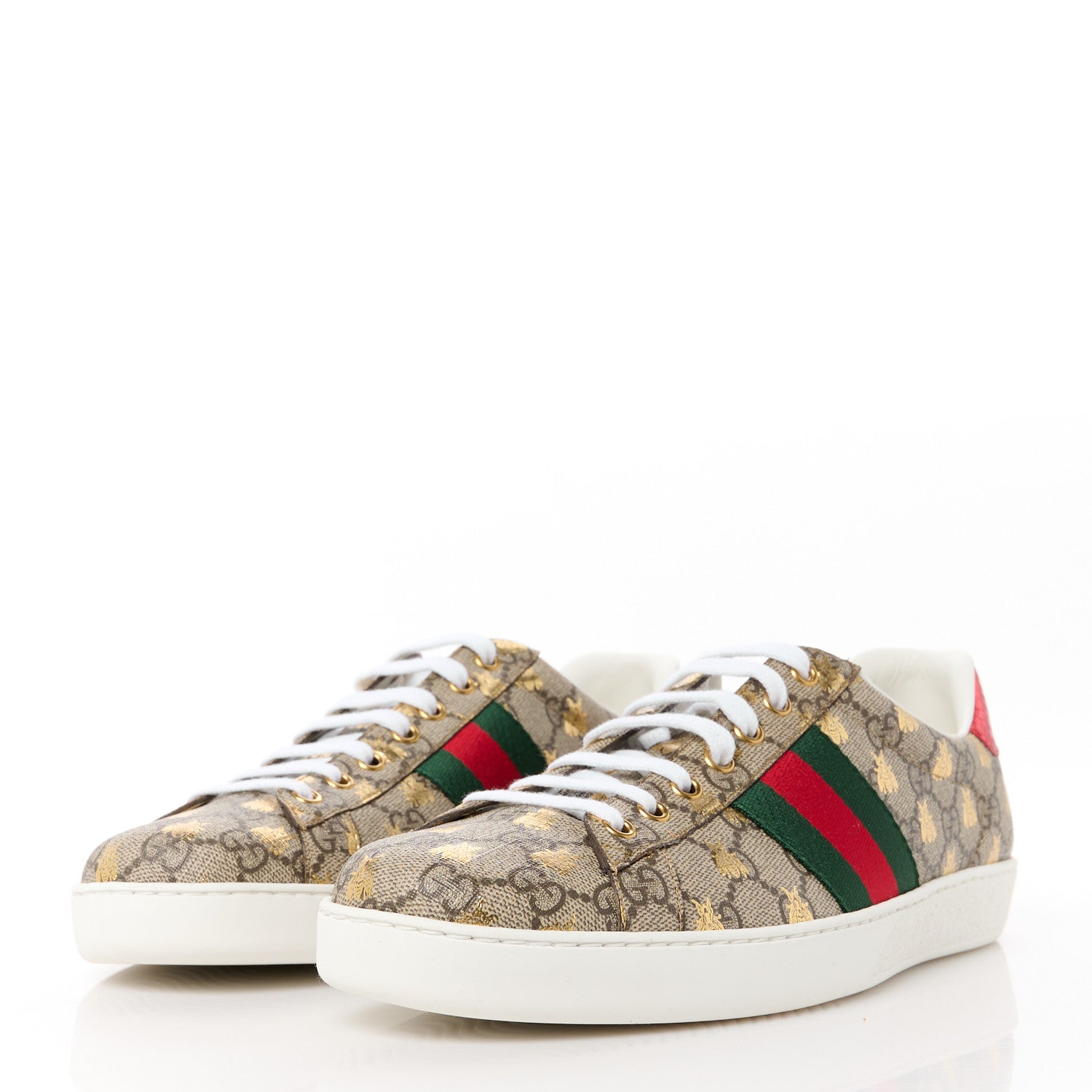 Gucci GG Supreme Monogram Ayers Mens Ace Bee Sneaker 10.5 3 of 10