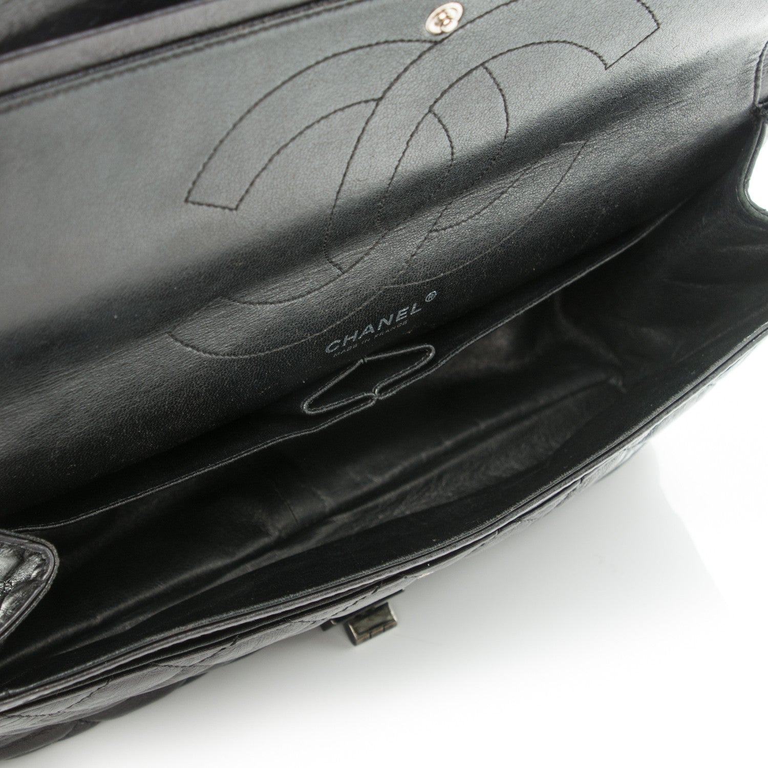 Chanel Aged Calfskin Quilted 2.55 Reissue 227 Flap Black 5 of 10