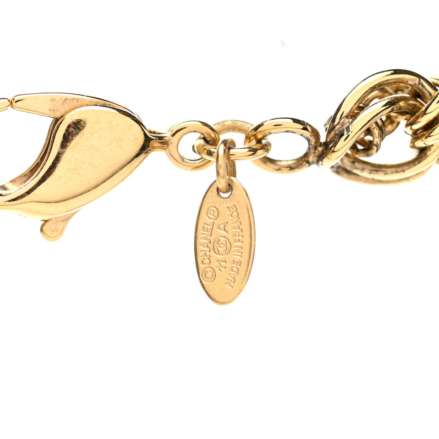 Chanel Chain CC Short Necklace Gold 5 of 5