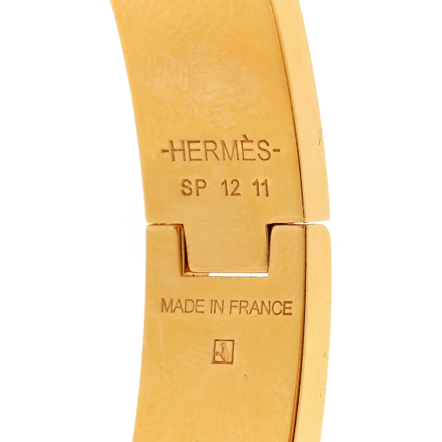 Hermes Enamel Narrow Clic Clac H Bracelet PM Marron Glace 4 of 7