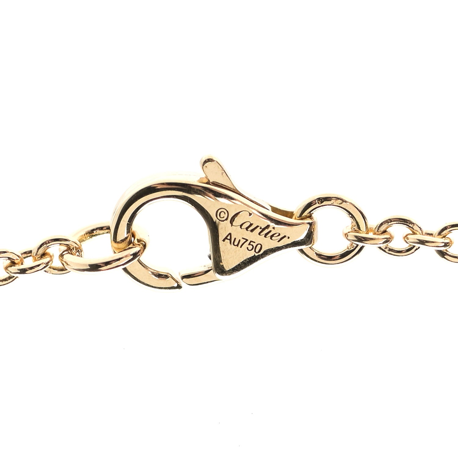 Cartier 18K Yellow Gold Interlocking LOVE Necklace 6 of 7