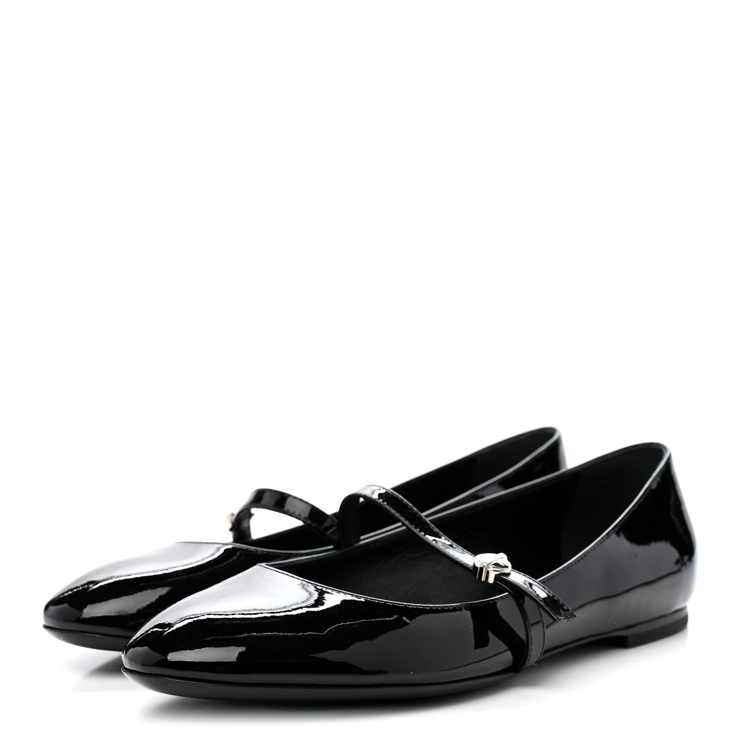 Louis Vuitton Patent Uniformes Ballet Flats 37.5 Black 4 of 10