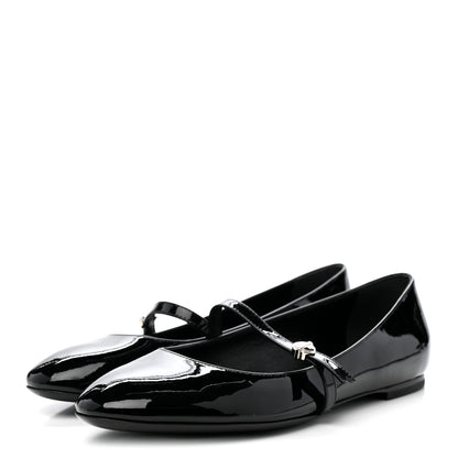Louis Vuitton Patent Uniformes Ballet Flats 37.5 Black 4 of 10