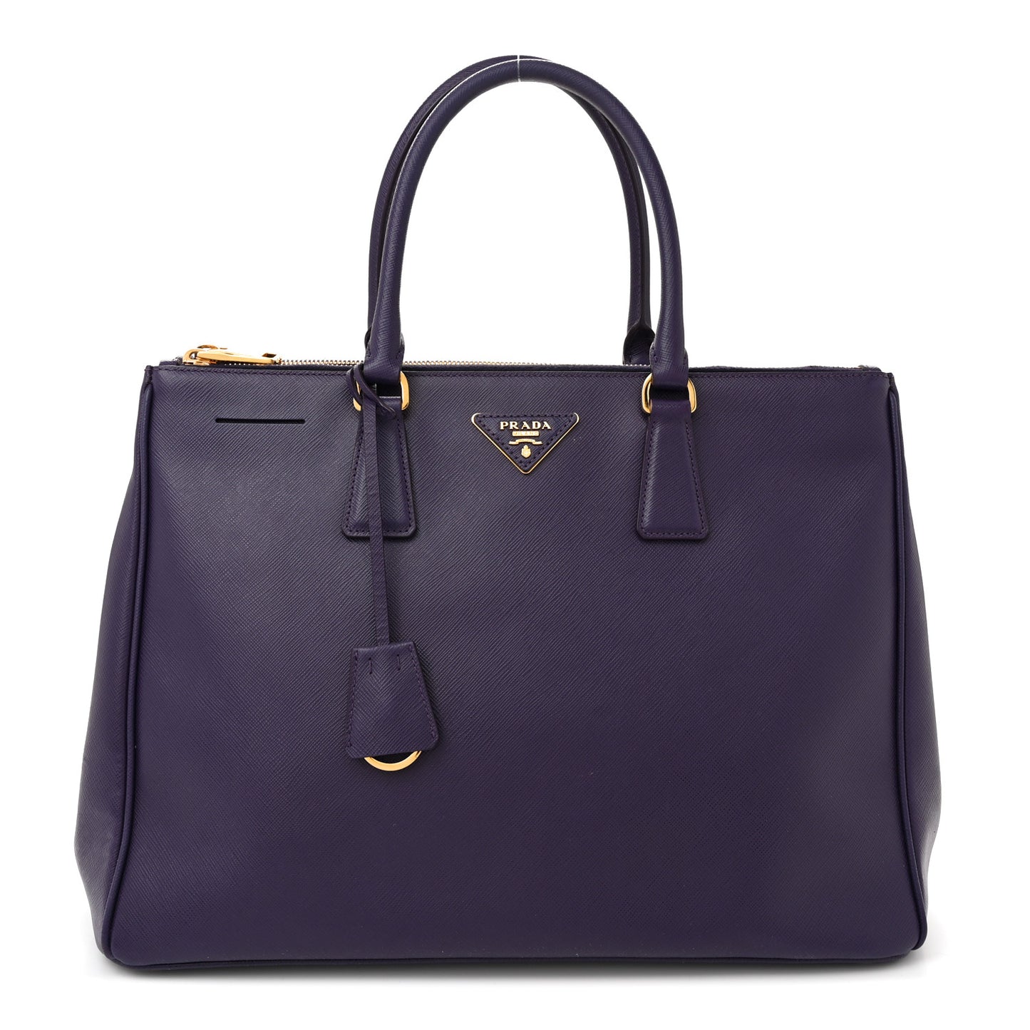 Saffiano Lux Large Galleria Double Zip Tote Uva