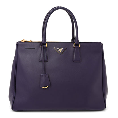 Prada Saffiano Lux Large Galleria Double Zip Tote Uva 1 of 14