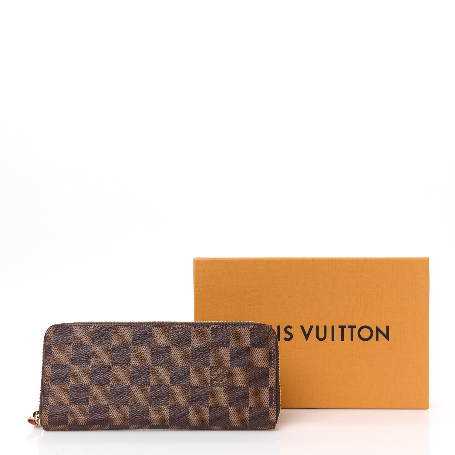 Louis Vuitton Damier Ebene Clemence Wallet Cherry 8 of 8