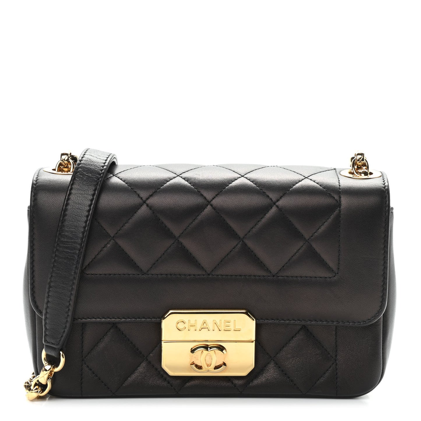 Lambskin Mini Chic With Me Flap Black