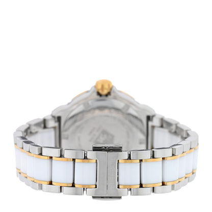 Tag Heuer Stainless Steel 18K Yellow Gold Ceramic Diamond 34mm Formula 1 Quartz Watch White WAH1221 3 of 4