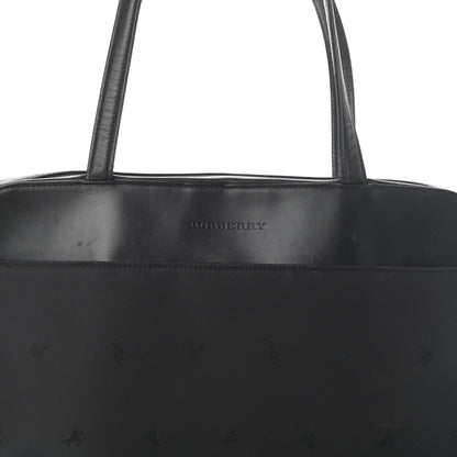Burberry Calfskin Nylon Shoulder Bag Black 7 of 9