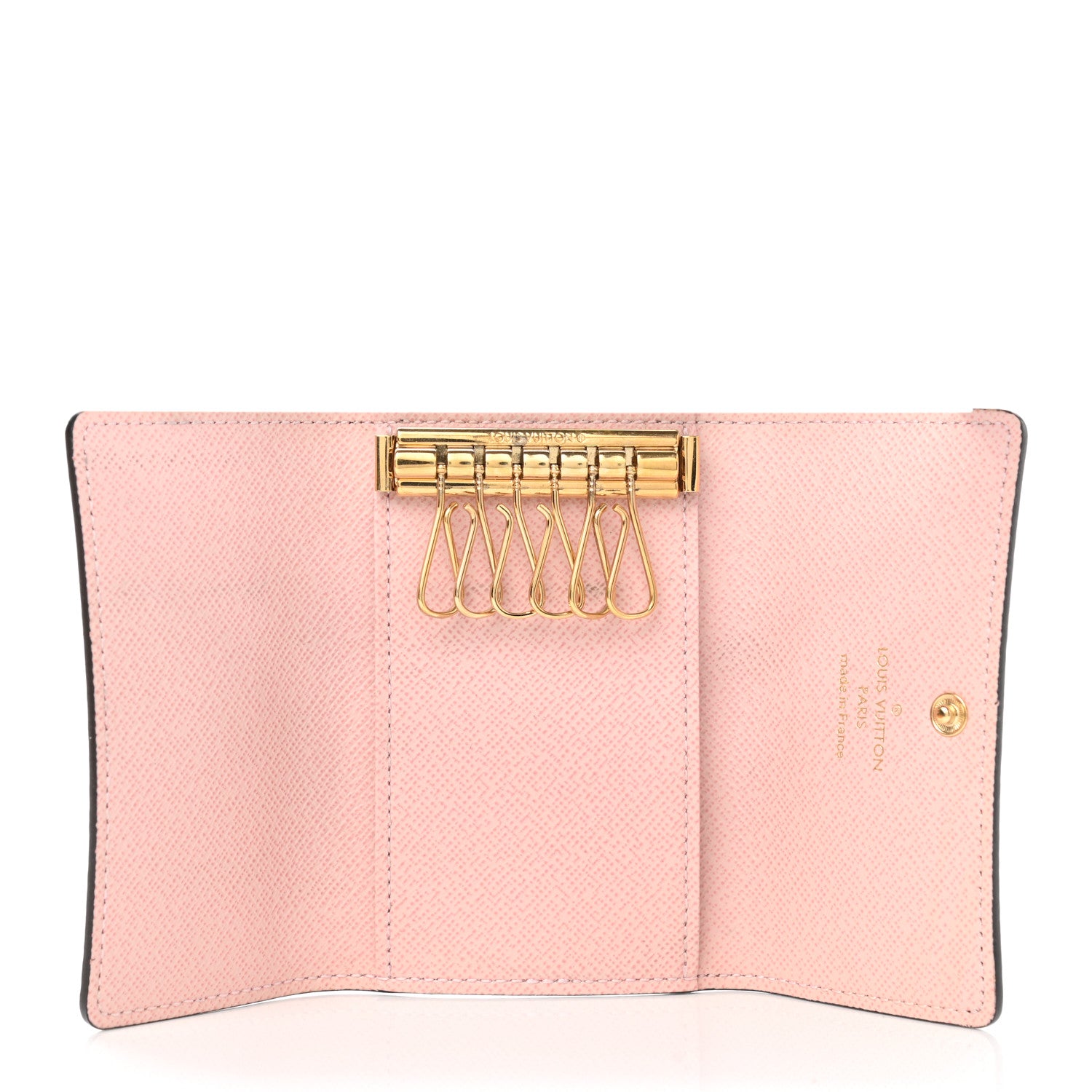 Louis Vuitton Damier Ebene Multicles 6 Key Holder Rose Ballerine 5 of 9