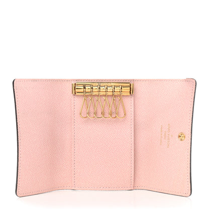Louis Vuitton Damier Ebene Multicles 6 Key Holder Rose Ballerine 5 of 9
