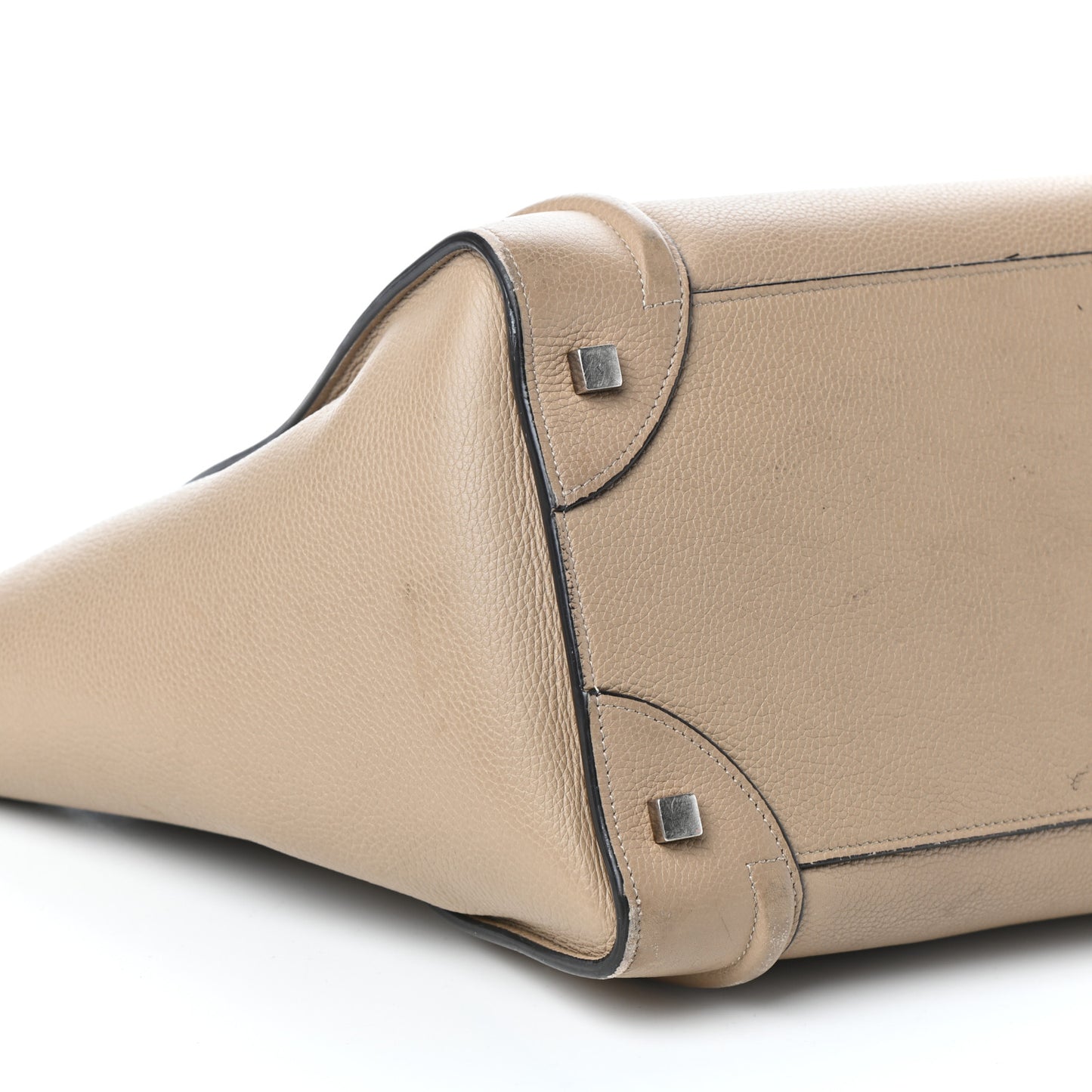 Drummed Calfskin Mini Luggage Dune