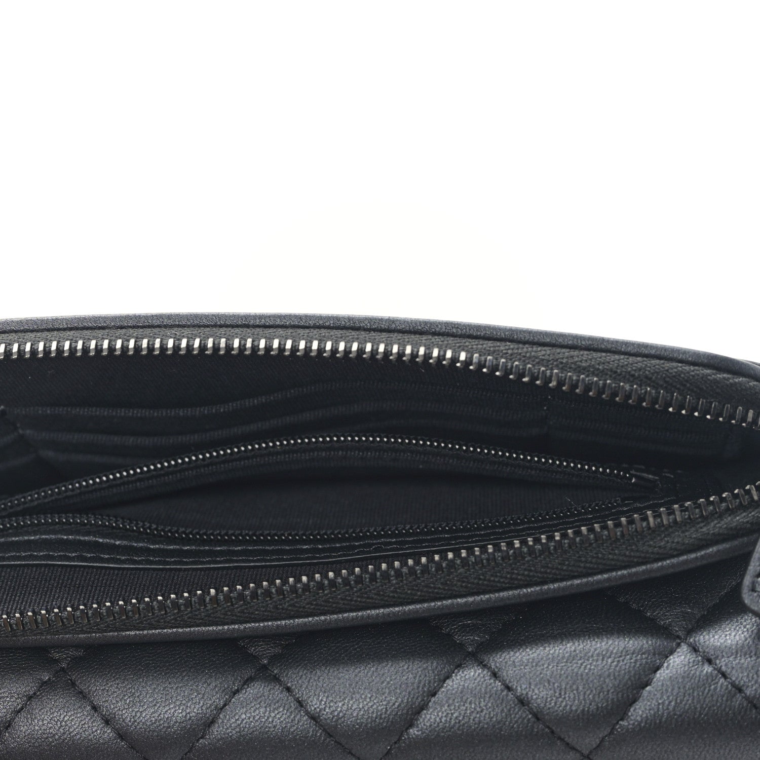 Chanel Lambskin Quilted Flap Phone Holder With Chain So Black 6 of 12