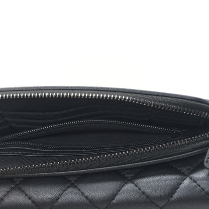 Chanel Lambskin Quilted Flap Phone Holder With Chain So Black 6 of 12