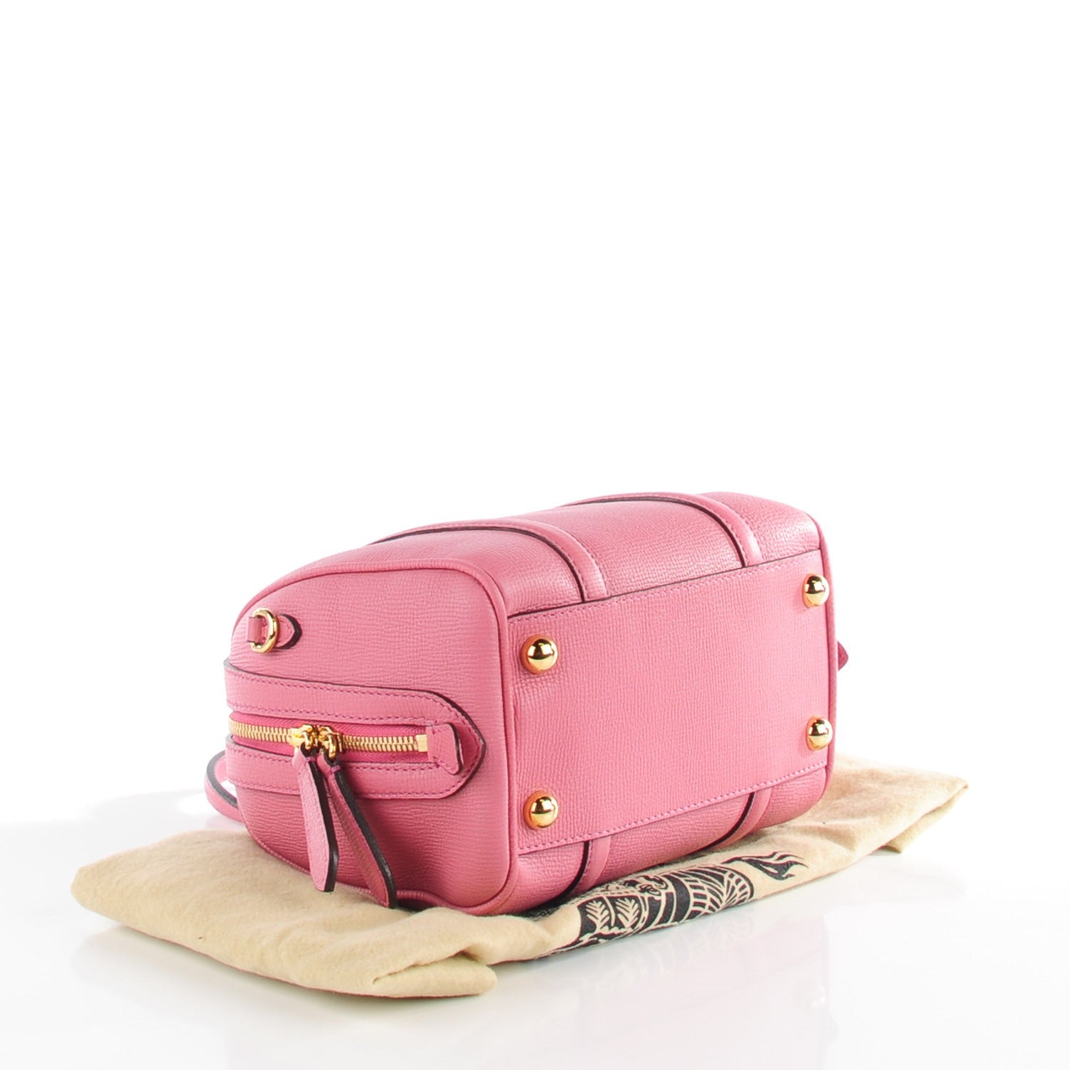 Burberry Derby Calfskin Small Alchester Bowling Bag Mauve Pink 5 of 10