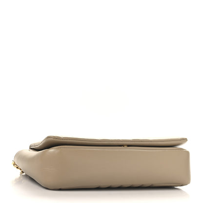 Burberry Lambskin Quilted Medium Lola Bag Oat Beige 4 of 10