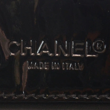 Chanel Patent Perforated CC Shopping Tote Black 7 of 9