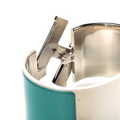 Hermes Enamel Extra Wide Clic Clac H Bracelet GM Bleuete 5 of 5