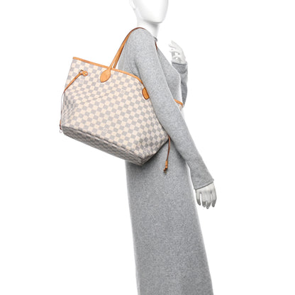 Louis Vuitton Damier Azur Neverfull MM 2 of 10