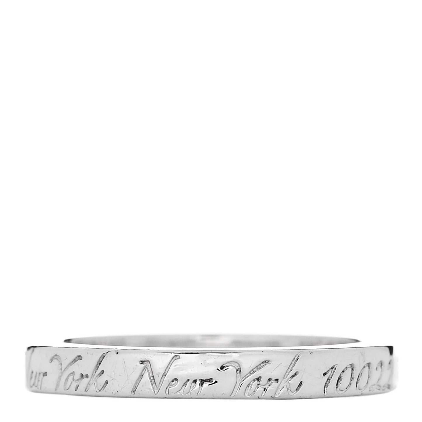 Sterling Silver Narrow Notes Ring 54 7