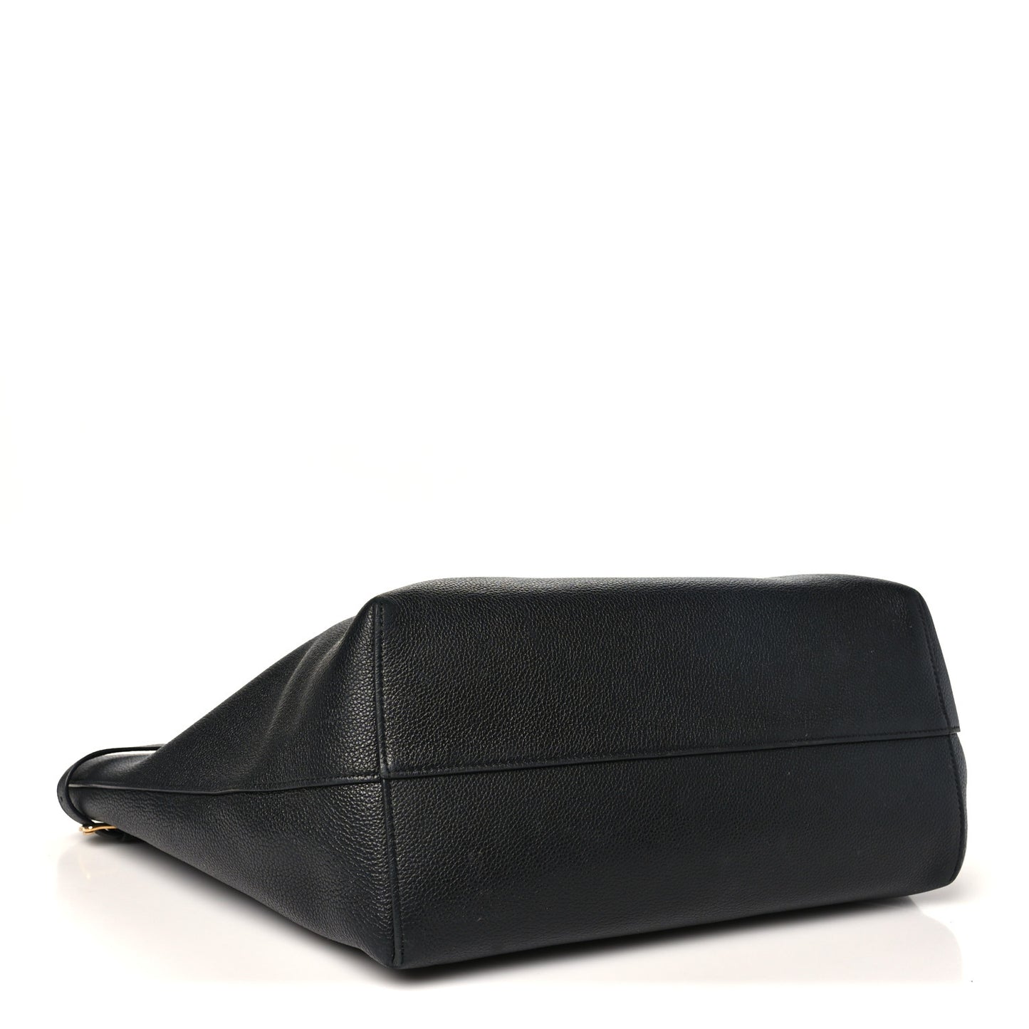 Grained Calfskin Triomphe Medium Cabas Anais Black