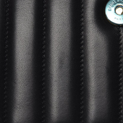Saint Laurent Lambskin Matelasse Monogram Medium Vicky Chain Bag Black 10 of 10