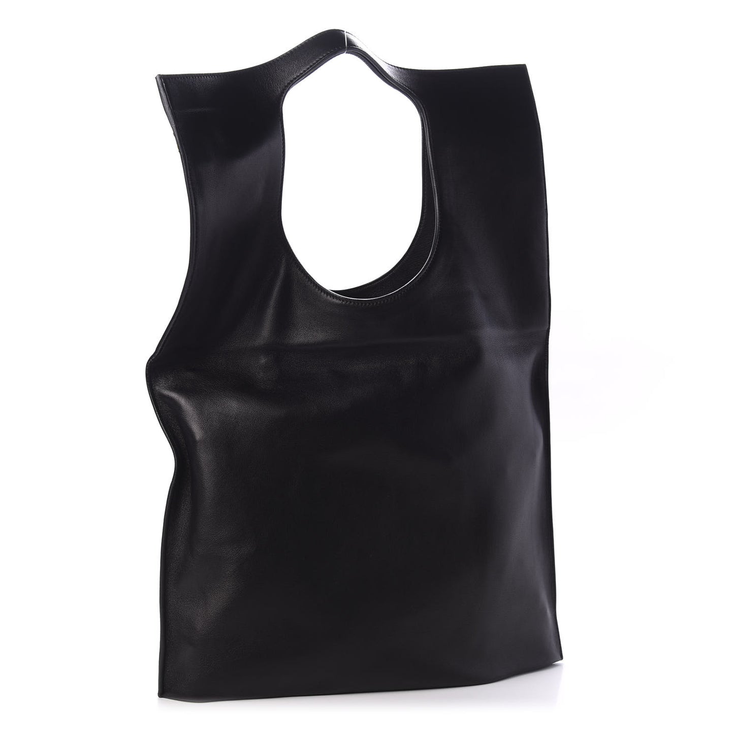 Ramskin Large Alix Padlock Zip Shoulder Bag Black