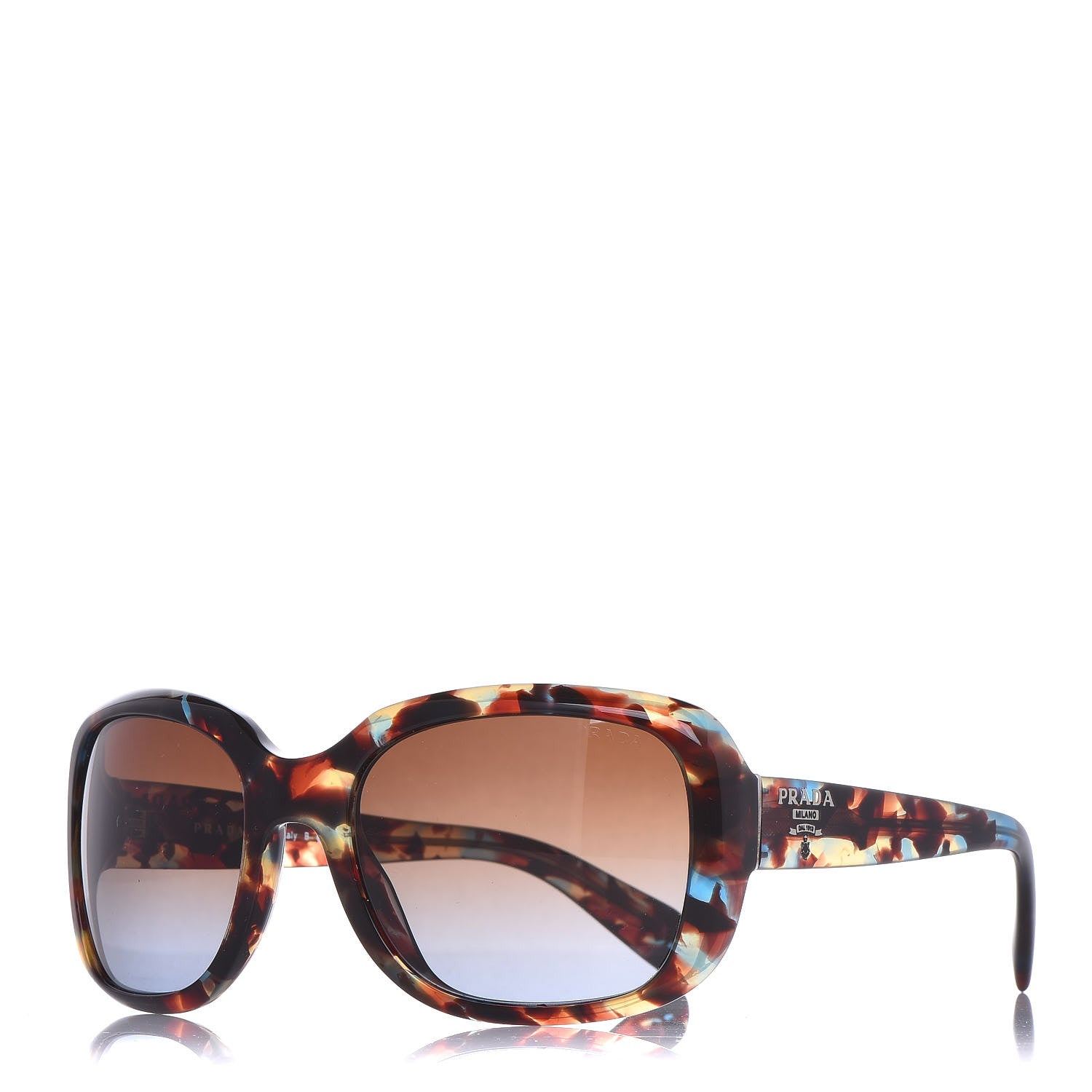Prada Sunglasses SPR 17P Tortoise Blue 1 of 7