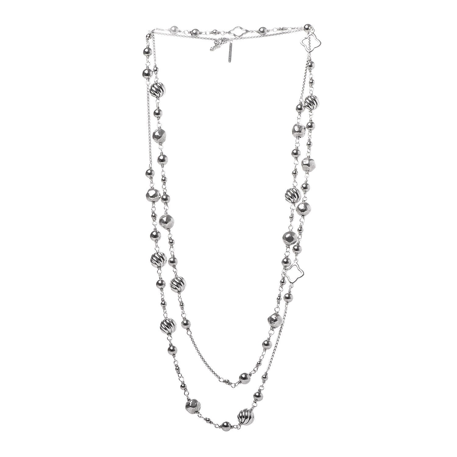 David Yurman Sterling Silver DY Elements Chain Necklace 3 of 6