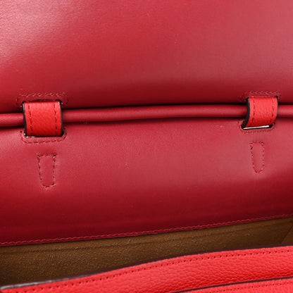 MCM Grained Calfskin Large Milla Convertible Backpack Red 10 of 18