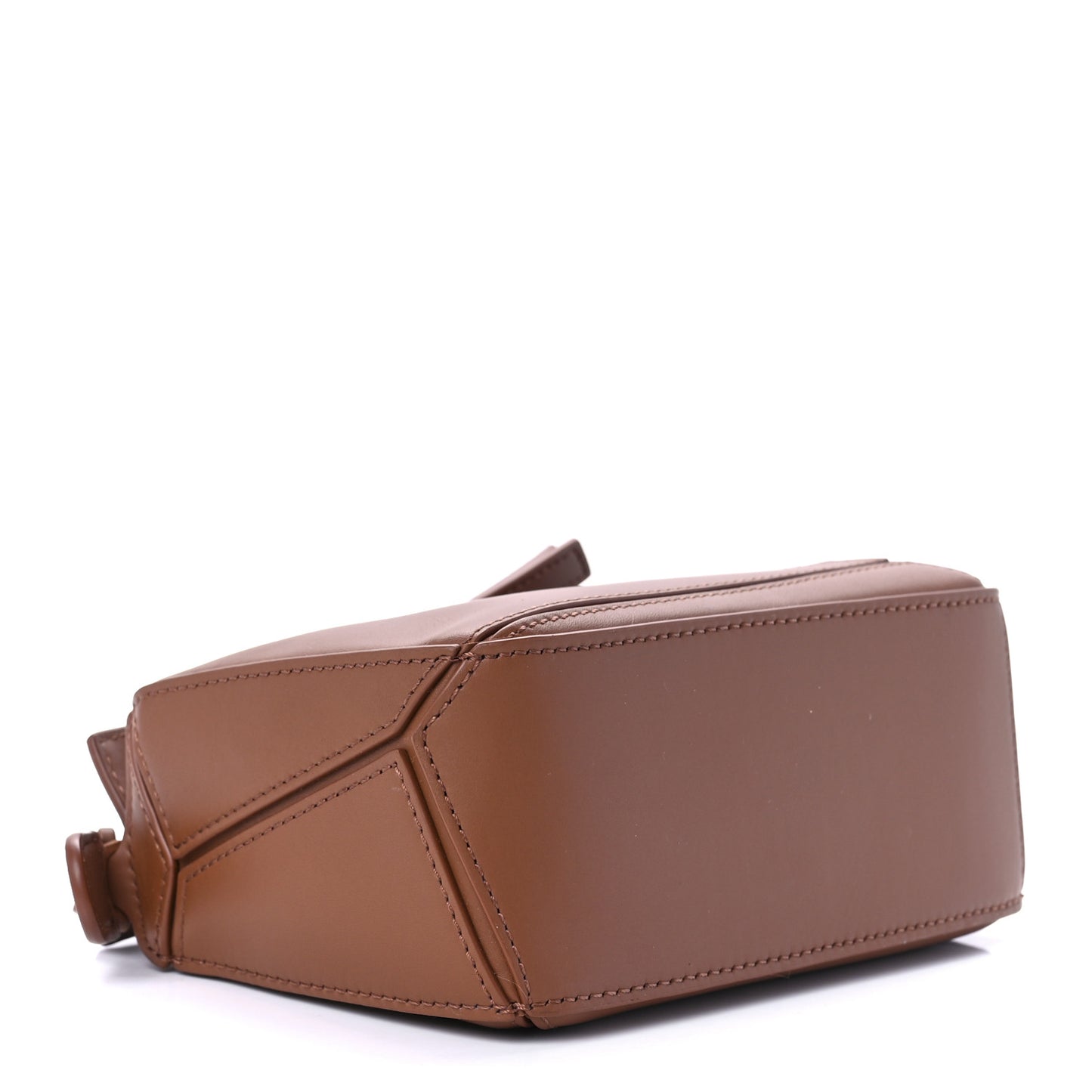 Satin Calfskin Mini Puzzle Bag Pecan