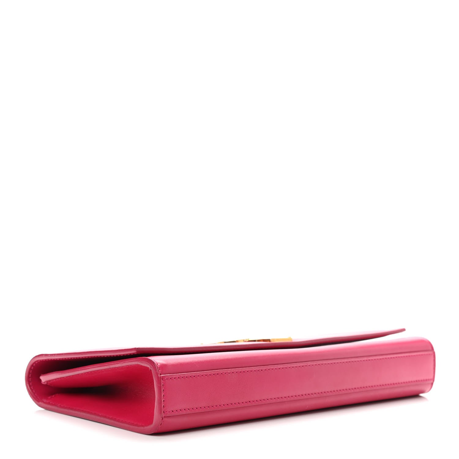 Saint Laurent Smooth Calfskin Classic Monogram Cassandre Clutch Lipstick Fuchsia 4 of 6
