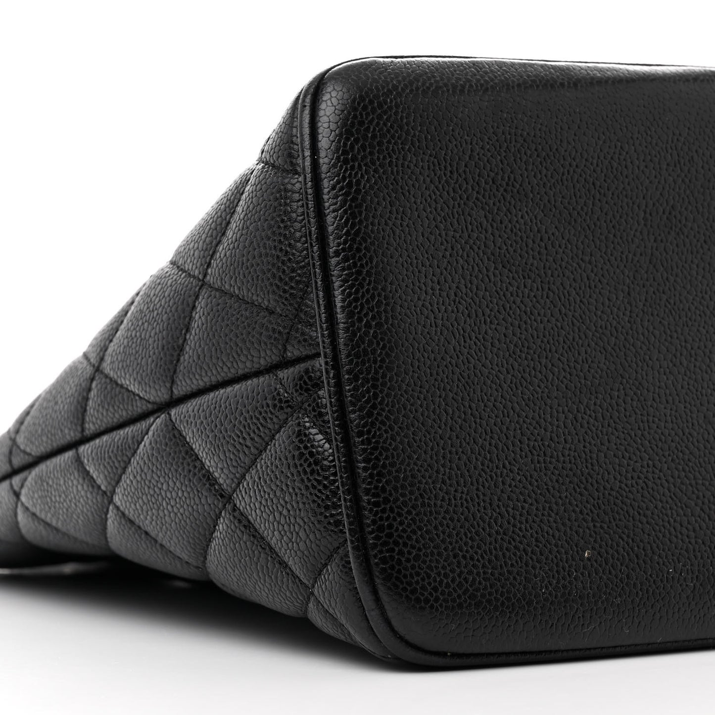 Caviar Quilted Medallion Tote Black