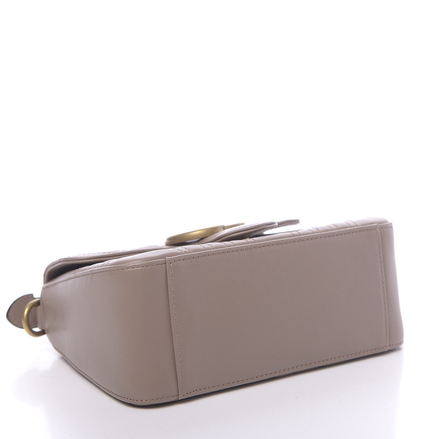 Calfskin Matelasse Mini GG Marmont Top Handle Shoulder Bag Porcelain Rose