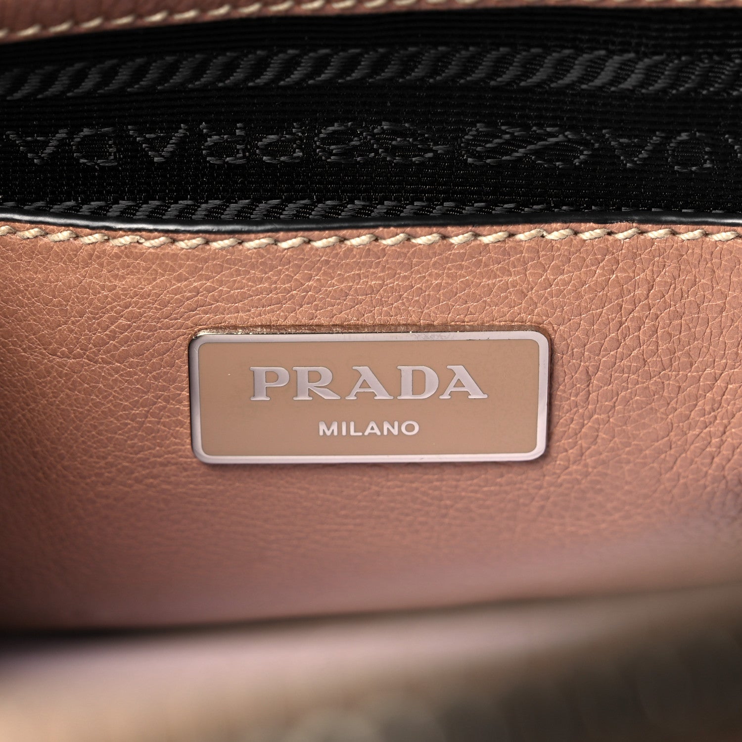 Prada Glace Calf Twin Pocket Tote Caramel 6 of 19