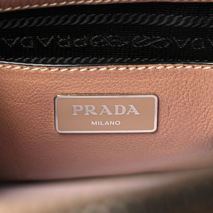Prada Glace Calf Twin Pocket Tote Caramel 6 of 19