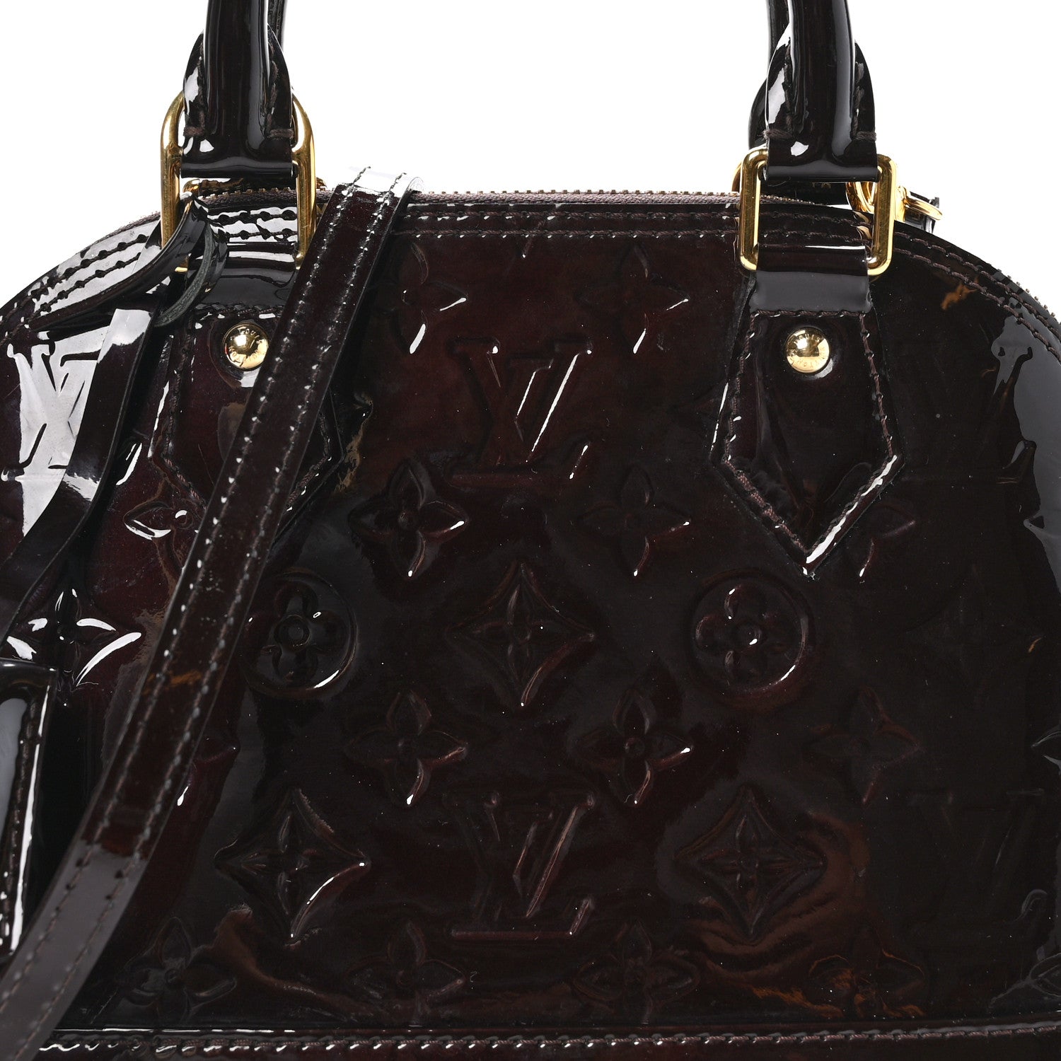 Louis Vuitton Vernis Alma BB Amarante 7 of 9