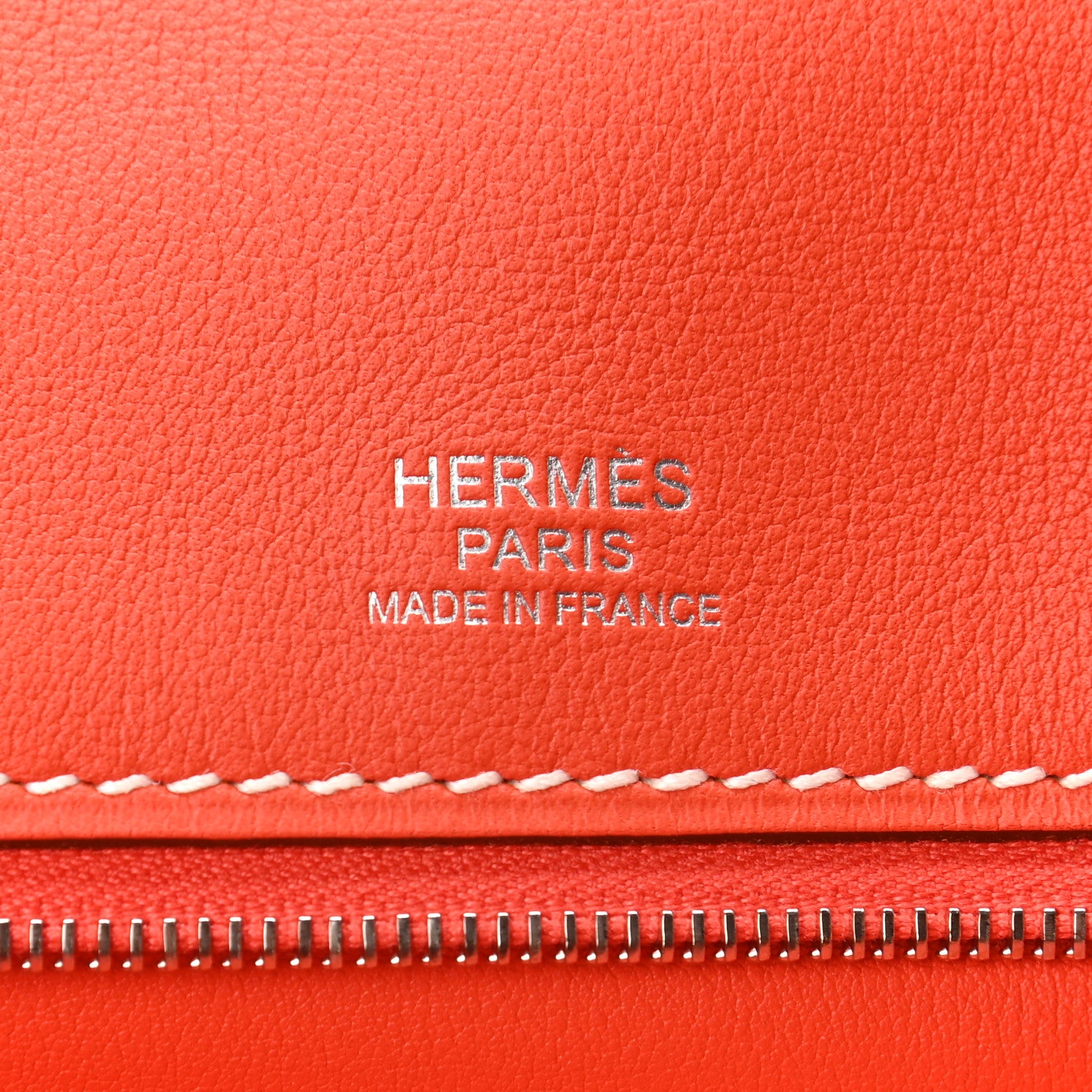 Hermes Swift Taurillon Clemence Vache Hunter Virevolte Pochette Orange Poppy 6 of 7